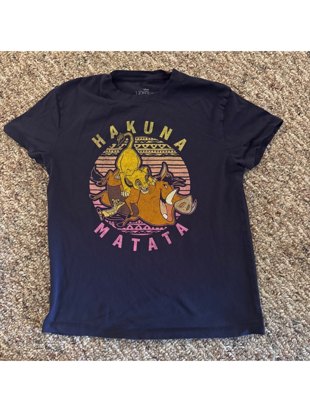 Disney The Lion King Hakuna Matata Short Sleeve Graphic T-Shirt Size XS